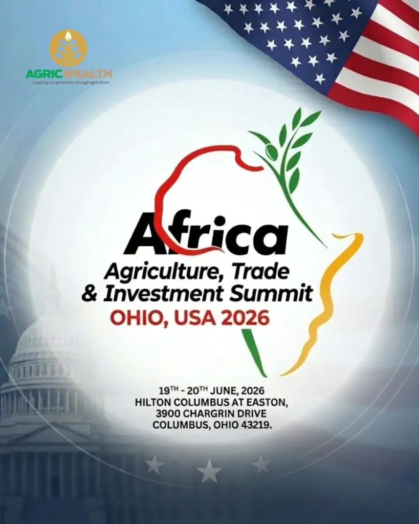 1st edition of Agricwealth-USA Africa Agriculture, Trade and Investment Summit set for June 19–20 in Ohio