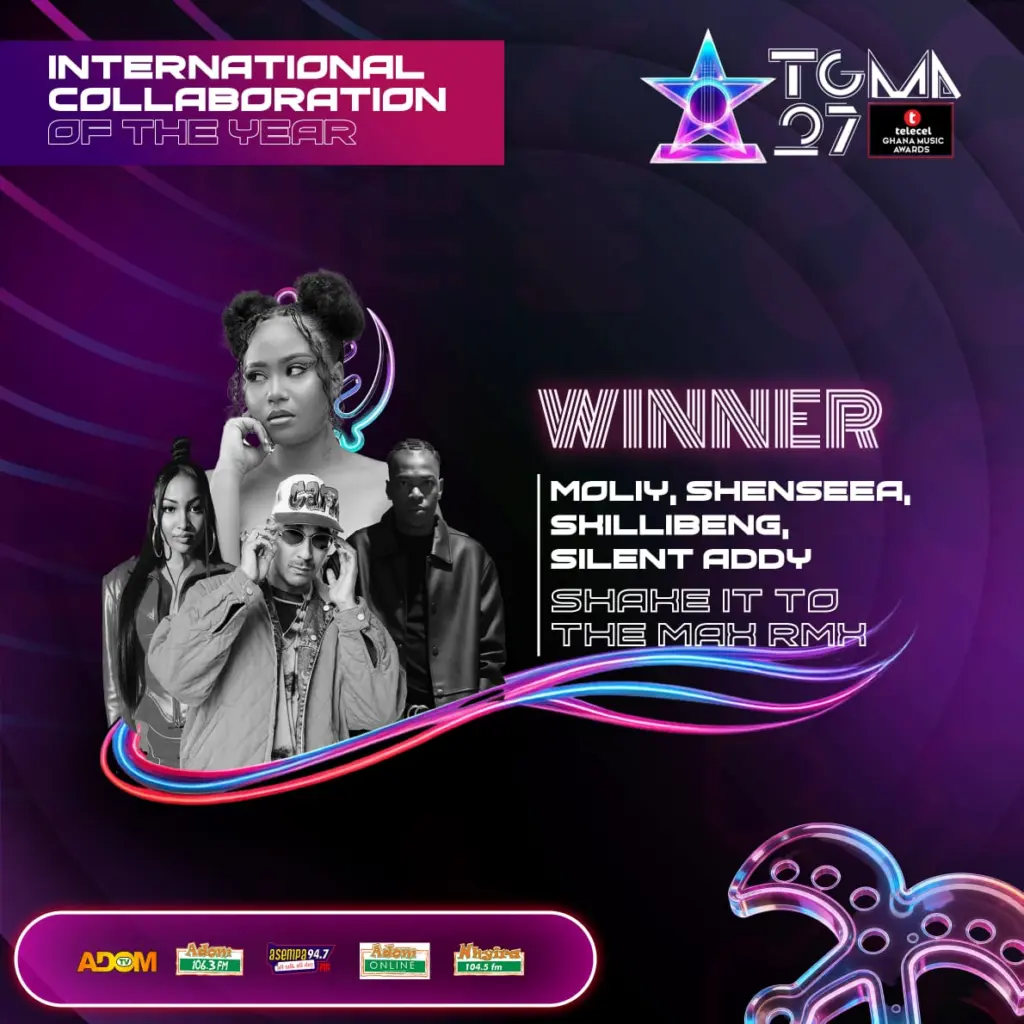 TGMA 27: Moliy wins first-ever award with global hit ‘Shake It To The Max Remix’