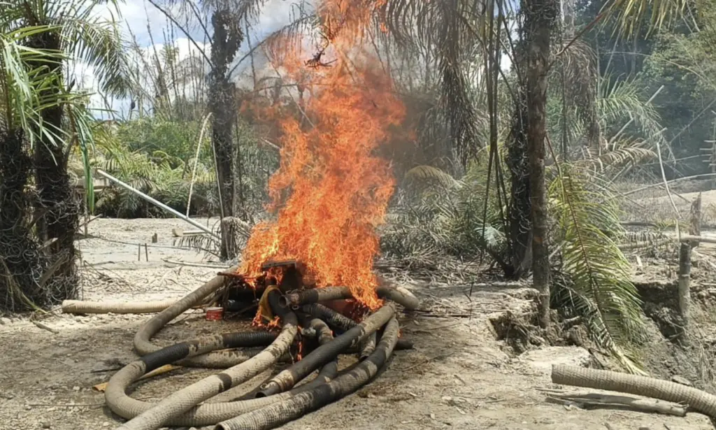 NAIMOS intensifies crackdown on illegal mining activities along Ankobra River