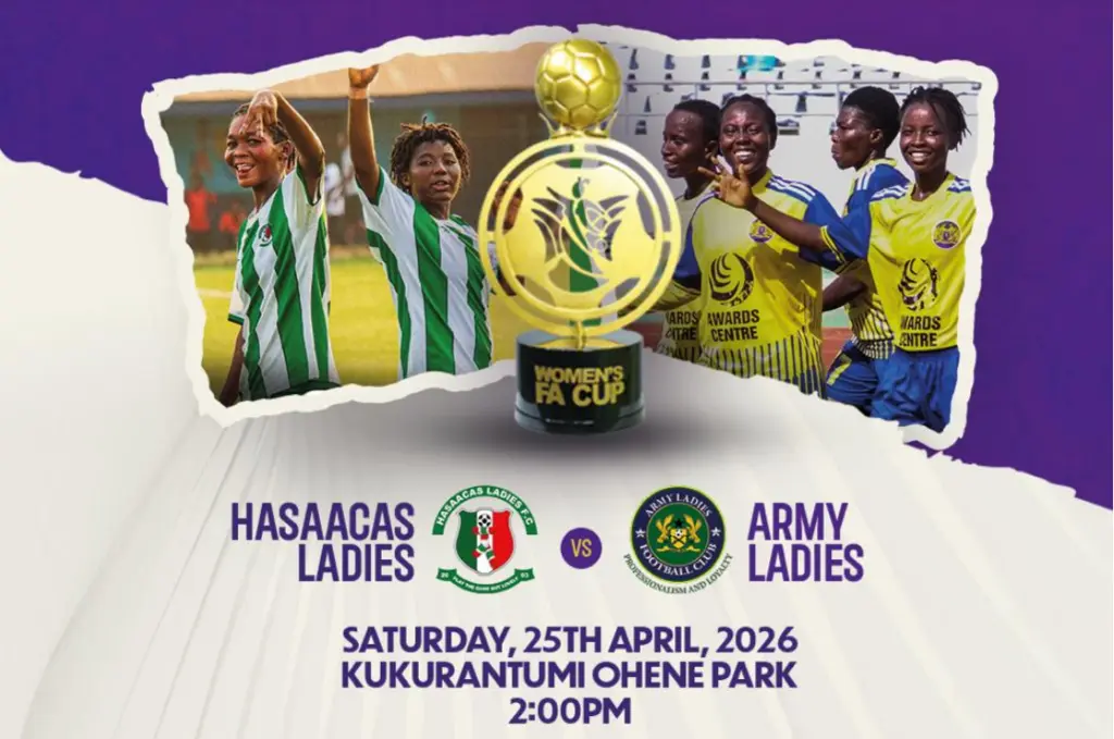 Kukurantumi set to host 2025/26 Women’s FA Cup Final as Hasaacas Ladies face Army Ladies