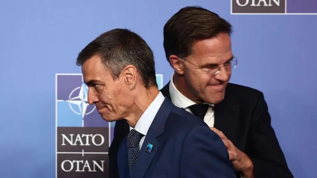 Trump takes aim at ‘wasted cause’ Spain and revives Greenland claim at Nato summit