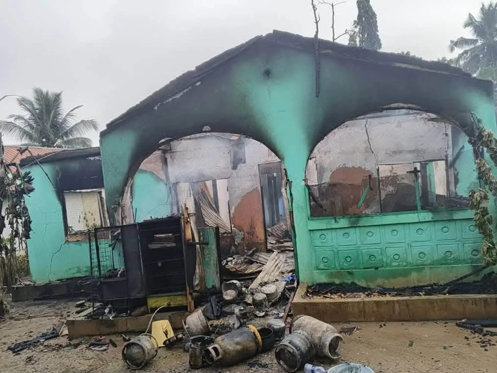 Over GH¢350k worth of property destroyed as fire guts six-bedroom house in Atiwa East