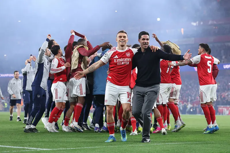 Arsenal reach Champions League final for the first time in 20 years