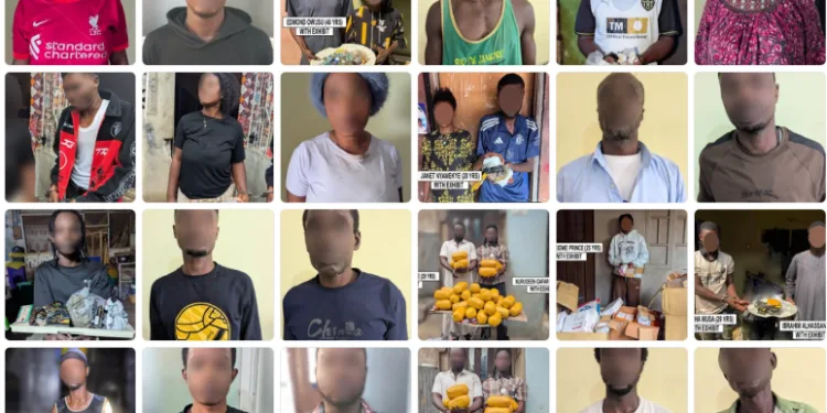 Police arrest 93 suspects in anti-narcotics operation across Ashanti Region