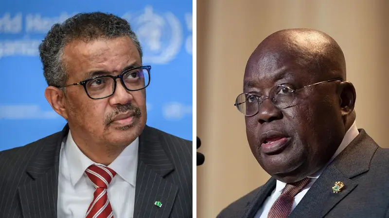 WHO boss Tedros Adhanom commends Akufo-Addo for “powerful message”