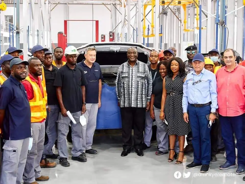 Hon. Alan Kyerematen inspects soon to be commissioned Japan Motors Assembly Plant in Accra