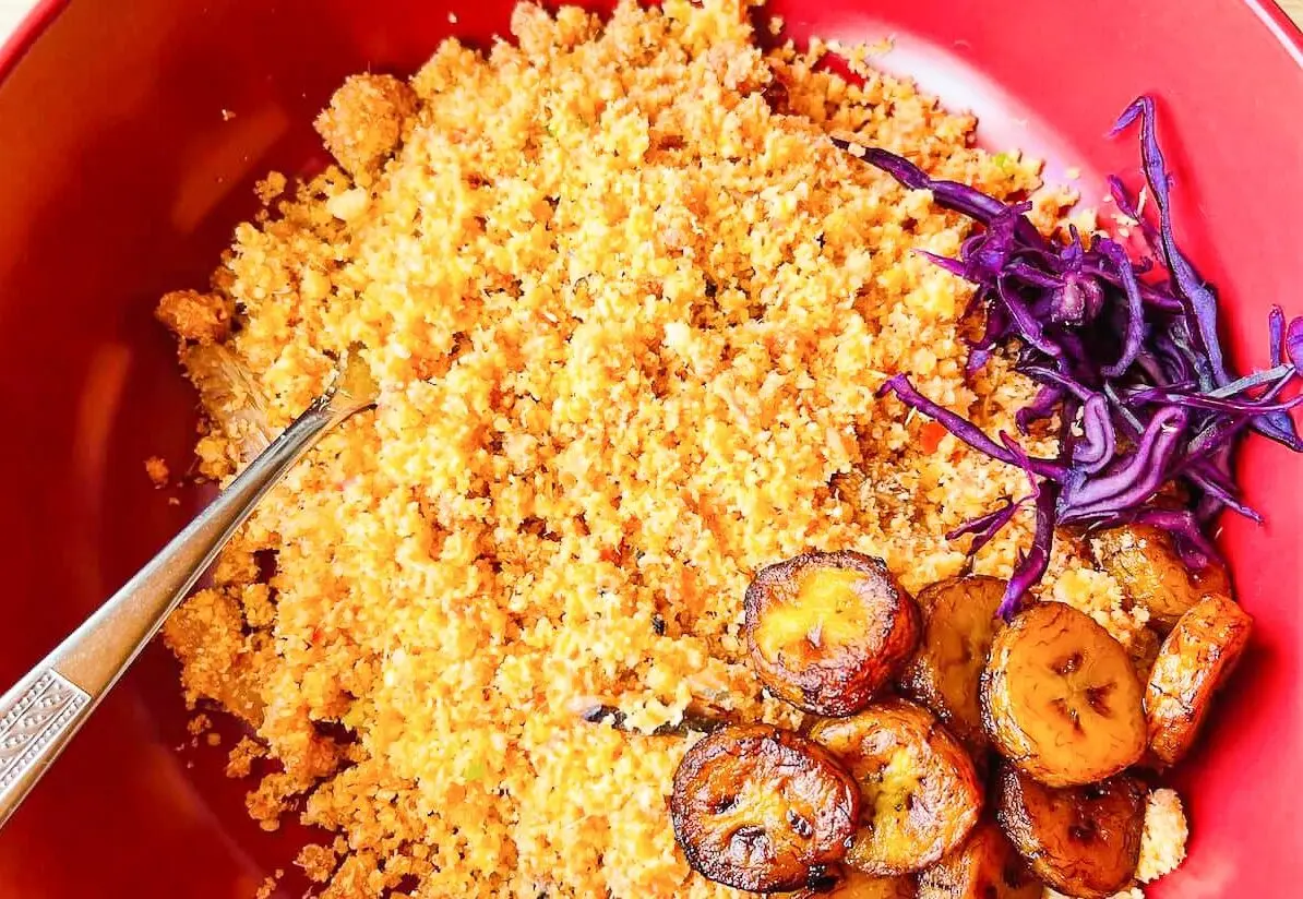 How to prepare Ghanaian dish Gari Fotor