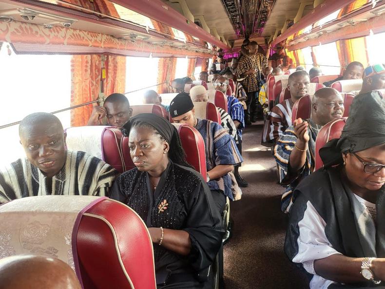 NPP MPs in a bus to Kpembi